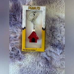 Peanuts Snoopy sleeping on Doghouse Bag Charm
